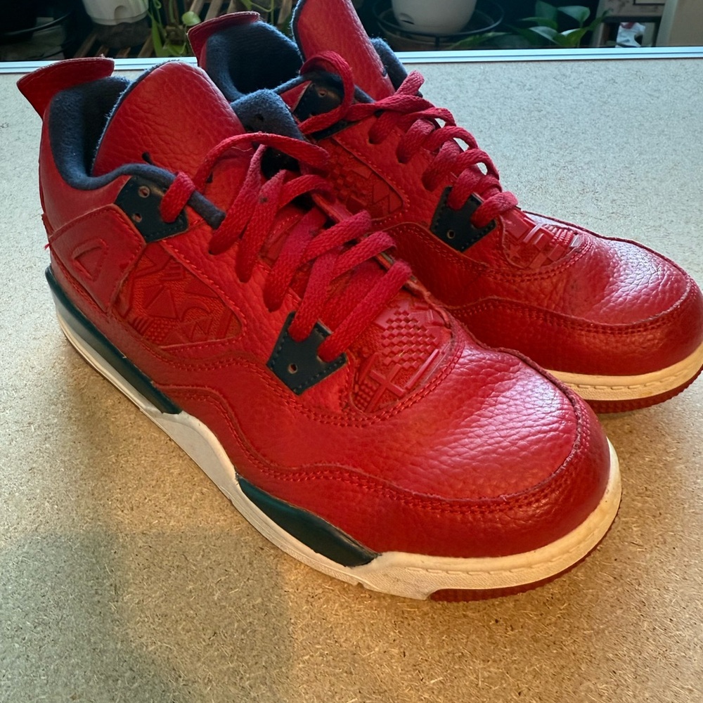 Stylish Red Kids Jordan’s Sneakers